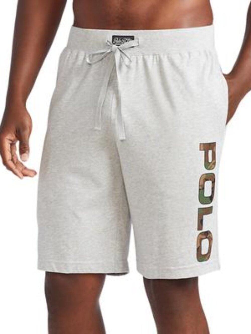 Polo Ralph Lauren Men's Logo Pajama Shorts- Spring Heather